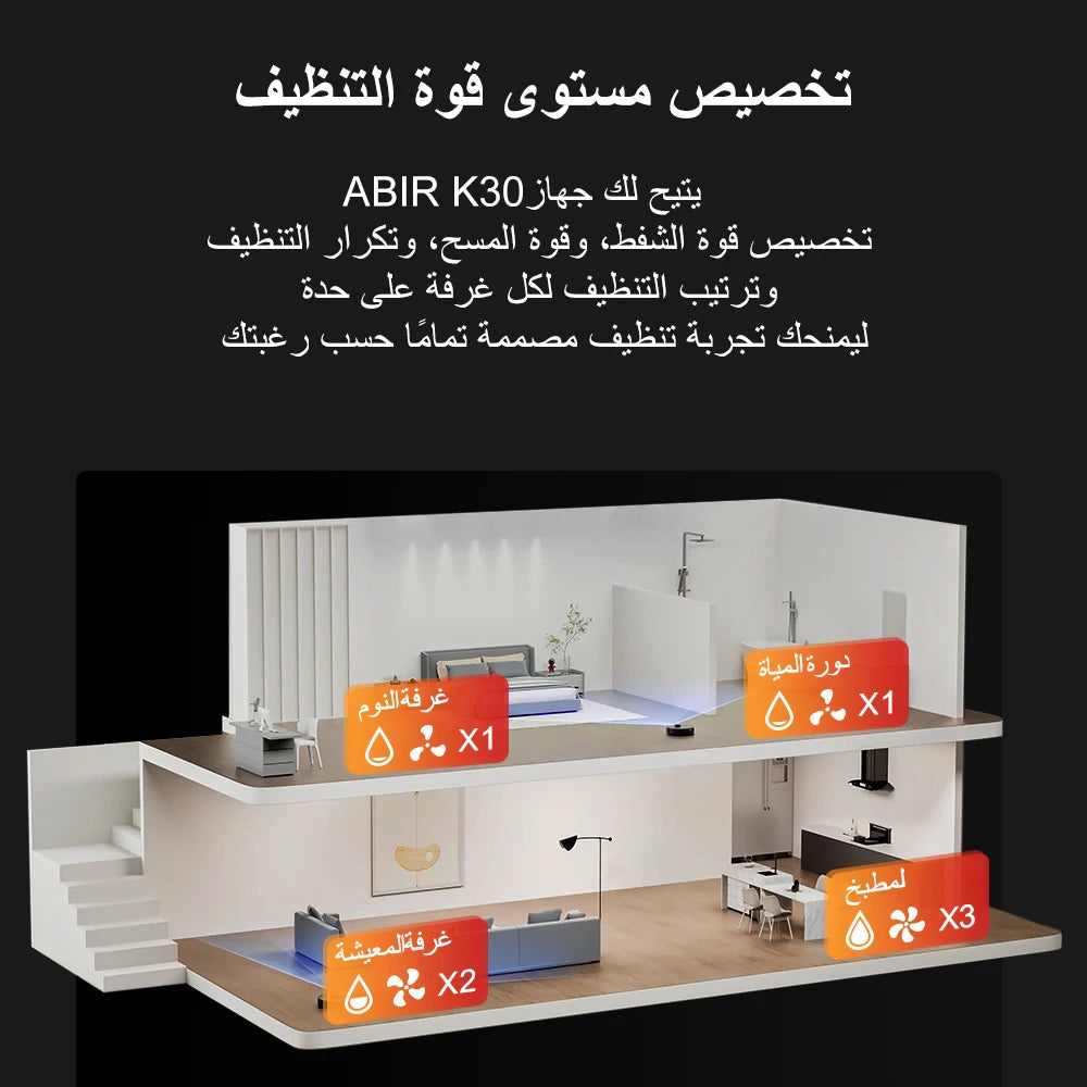 مكنسة روبوتية ABIR K30
